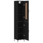 Black plywood sideboard 34.5x34x180 cm by vidaXL, Sideboards - Ref: Foro24-3200130, Price: 109,41 €, Discount: %