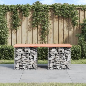 Gabion design garden bench Douglas fir wood 103x44x42 cm by vidaXL, garden benches - Ref: Foro24-834339, Price: 58,16 €, Disc...