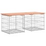 Gabionen-Design-Gartenbank aus Douglasie, 103 x 44 x 42 cm von vidaXL, Gartenbänke - Ref: Foro24-834339, Preis: 57,99 €, Raba...