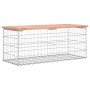 Gabion design garden bench Douglas fir wood 103x44x42 cm by vidaXL, garden benches - Ref: Foro24-834360, Price: 107,06 €, Dis...