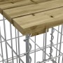 Bank garden design gabion impregnated pine wood 83x31.5x42 cm by vidaXL, garden benches - Ref: Foro24-834349, Price: 60,57 €,...