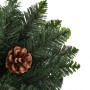 Artificial Christmas tree illuminated with lights and pine cones 210 cm by vidaXL, Christmas trees - Ref: Foro24-3077745, Pri...