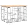 Gabion design garden bench solid pine wood 63x44x42 cm by vidaXL, garden benches - Ref: Foro24-834353, Price: 38,47 €, Discou...