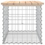 Gabion design garden bench solid pine wood 63x44x42 cm by vidaXL, garden benches - Ref: Foro24-834353, Price: 38,47 €, Discou...