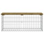 Gabion design garden bench impregnated pine wood 103x31.5x42cm by vidaXL, garden benches - Ref: Foro24-834352, Price: 77,29 €...