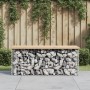 Gabionen-Design-Gartenbank aus massivem Kiefernholz, 103 x 44 x 42 cm von vidaXL, Gartenbänke - Ref: Foro24-834359, Preis: 10...