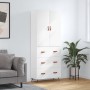 Tall white plywood sideboard 69.5x34x180 cm by vidaXL, Sideboards - Ref: Foro24-3195819, Price: 176,62 €, Discount: %