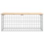 Gabion design garden bench solid pine wood 103x44x42 cm by vidaXL, garden benches - Ref: Foro24-834359, Price: 104,29 €, Disc...