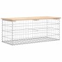 Gabion design garden bench solid pine wood 103x44x42 cm by vidaXL, garden benches - Ref: Foro24-834359, Price: 104,29 €, Disc...