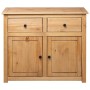 Panama style solid pine wood sideboard 93x40x80 cm by vidaXL, Sideboards - Ref: Foro24-282697, Price: 189,74 €, Discount: %