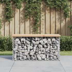 Gabion design garden bench solid pine wood 83x31.5x42cm by vidaXL, garden benches - Ref: Foro24-834347, Price: 63,99 €, Disco...