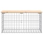 Gabion design garden bench solid pine wood 83x31.5x42cm by vidaXL, garden benches - Ref: Foro24-834347, Price: 63,67 €, Disco...