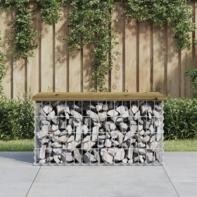 Gabion design garden bench impregnated pine wood 83x44x42 cm by vidaXL, garden benches - Ref: Foro24-834358, Price: 70,01 €, ...