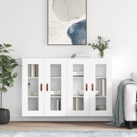 Wall cabinets 2 pcs white engineered wood by vidaXL, Sideboards - Ref: Foro24-3197913, Price: 161,99 €, Discount: %