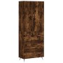 Tall smoked oak plywood sideboard 69.5x34x180 cm by vidaXL, Sideboards - Ref: Foro24-3195824, Price: 165,21 €, Discount: %