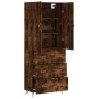 Tall smoked oak plywood sideboard 69.5x34x180 cm by vidaXL, Sideboards - Ref: Foro24-3195824, Price: 165,21 €, Discount: %