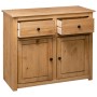 Panama style solid pine wood sideboard 93x40x80 cm by vidaXL, Sideboards - Ref: Foro24-282697, Price: 189,74 €, Discount: %