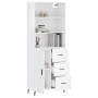 High glossy white plywood sideboard 69.5x34x180 cm by vidaXL, Sideboards - Ref: Foro24-3189463, Price: 150,99 €, Discount: %