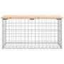 Gartenbank Design Gabion massives Kiefernholz 83x44x42 cm von vidaXL, Gartenbänke - Ref: Foro24-834356, Preis: 72,18 €, Rabat...