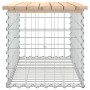 Garden bench design with gabion baskets made of solid pine wood 83x44x42 cm by vidaXL, garden benches - Ref: Foro24-834356, P...