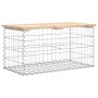 Gartenbank Design Gabion massives Kiefernholz 83x44x42 cm von vidaXL, Gartenbänke - Ref: Foro24-834356, Preis: 72,18 €, Rabat...