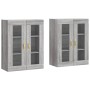 Armarios de pared 2 uds madera de ingeniería gris Sonoma de vidaXL, Aparadores - Ref: Foro24-3197927, Precio: 179,95 €, Descu...