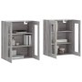 Armarios de pared 2 uds madera de ingeniería gris Sonoma de vidaXL, Aparadores - Ref: Foro24-3197927, Precio: 179,95 €, Descu...