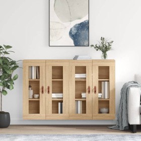 Wall cabinets 2 pcs engineered wood Sonoma oak by vidaXL, Sideboards - Ref: Foro24-3197916, Price: 186,61 €, Discount: %