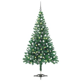 Árbol de Navidad artificial con luces y bolas 230 ramas 120 cm de vidaXL, Arboles de navidad - Ref: Foro24-3077659, Precio: 3...