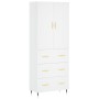 Aparador alto madera contrachapada blanco 69,5x34x180 cm de vidaXL, Aparadores - Ref: Foro24-3195827, Precio: 166,99 €, Descu...