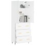 Aparador alto madera contrachapada blanco 69,5x34x180 cm de vidaXL, Aparadores - Ref: Foro24-3195827, Precio: 166,99 €, Descu...