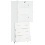 Aparador alto madera contrachapada blanco 69,5x34x180 cm de vidaXL, Aparadores - Ref: Foro24-3195827, Precio: 166,99 €, Descu...