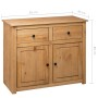 Panama style solid pine wood sideboard 93x40x80 cm by vidaXL, Sideboards - Ref: Foro24-282697, Price: 189,74 €, Discount: %