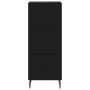 Aparador de madera contrachapada negro 34,5x34x180 cm de vidaXL, Aparadores - Ref: Foro24-3199250, Precio: 117,54 €, Descuent...