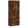 Tall smoked oak plywood sideboard 69.5x34x180 cm by vidaXL, Sideboards - Ref: Foro24-3195840, Price: 157,99 €, Discount: %