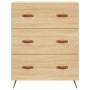 Aparador alto madera contrachapada color roble 69,5x34x180 cm de vidaXL, Aparadores - Ref: Foro24-3195822, Precio: 173,99 €, ...