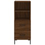 Aparador alto madera contrachapada roble marrón 34,5x34x180 cm de vidaXL, Aparadores - Ref: Foro24-3199304, Precio: 111,80 €,...