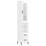 Tall white glossy plywood sideboard 34.5x34x180 cm by vidaXL, Sideboards - Ref: Foro24-3199299, Price: 118,85 €, Discount: %