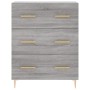 Aparador alto madera contrachapada gris sonoma 69,5x34x180 cm de vidaXL, Aparadores - Ref: Foro24-3195841, Precio: 173,01 €, ...