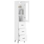 Aparador alto madera contrachapada blanco 34,5x34x180 cm de vidaXL, Aparadores - Ref: Foro24-3199249, Precio: 114,76 €, Descu...