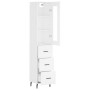 Aparador alto madera contrachapada blanco 34,5x34x180 cm de vidaXL, Aparadores - Ref: Foro24-3199249, Precio: 114,76 €, Descu...