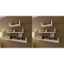 Wall shelves 6 units white by vidaXL, Shelves and shelves - Ref: Foro24-275988, Price: 79,53 €, Discount: %