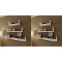 Wall shelves 6 units white by vidaXL, Shelves and shelves - Ref: Foro24-275988, Price: 79,53 €, Discount: %