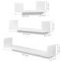 Wall shelves 6 units white by vidaXL, Shelves and shelves - Ref: Foro24-275988, Price: 79,53 €, Discount: %