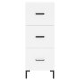 Tall white plywood highboard 34.5x34x180 cm by vidaXL, Sideboards - Ref: Foro24-3199233, Price: 118,99 €, Discount: %