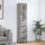 Aparador alto madera contrachapada gris Sonoma 34,5x34x180 cm de vidaXL, Aparadores - Ref: Foro24-3199263, Precio: 126,57 €, ...