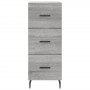 Tall Sonoma gray plywood sideboard 34.5x34x180 cm by vidaXL, Sideboards - Ref: Foro24-3199255, Price: 118,85 €, Discount: %