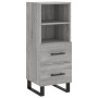 Tall Sonoma gray plywood sideboard 34.5x34x180 cm by vidaXL, Sideboards - Ref: Foro24-3199327, Price: 121,24 €, Discount: %