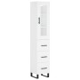 Tall white plywood sideboard 34.5x34x180 cm by vidaXL, Sideboards - Ref: Foro24-3199257, Price: 123,99 €, Discount: %