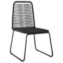 Garden chairs 6 units black synthetic rattan by vidaXL, Garden chairs - Ref: Foro24-313113, Price: 311,99 €, Discount: %